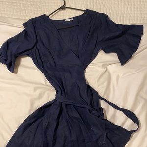 Gap linen navy dress size M